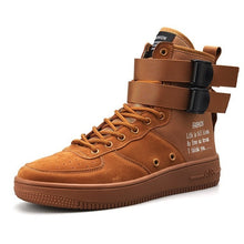 Load image into Gallery viewer, Army boots Lace Up Flat shoes