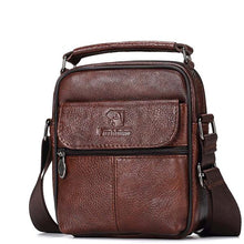 Load image into Gallery viewer, Genuine Leather Men Messenger Bag
